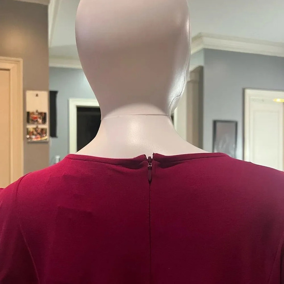 NWT Lane Bryant pink cold shoulder short sleeves‎ belted jumpsuit size 22/24 - Picture 7 of 8